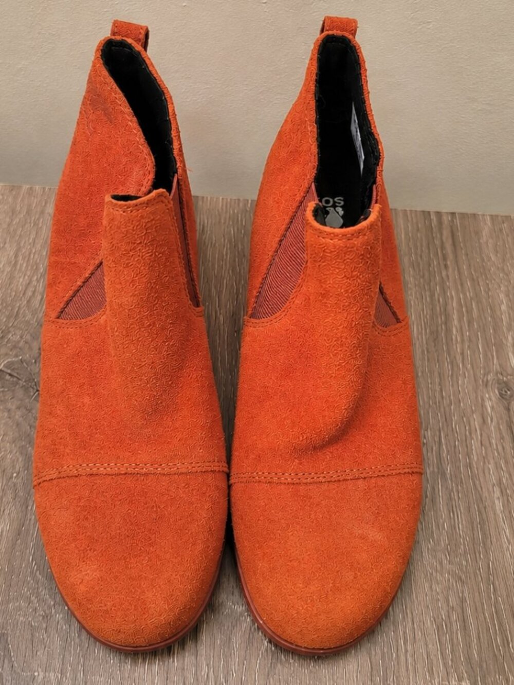 Sorel Burnt Orange Suede Chelsea Booties Waterproof Womens 6.5